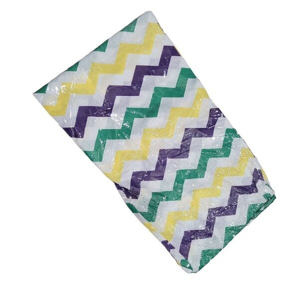 Mardi Gras  Lightweight Chevron Scarf - Picture 1 of 1